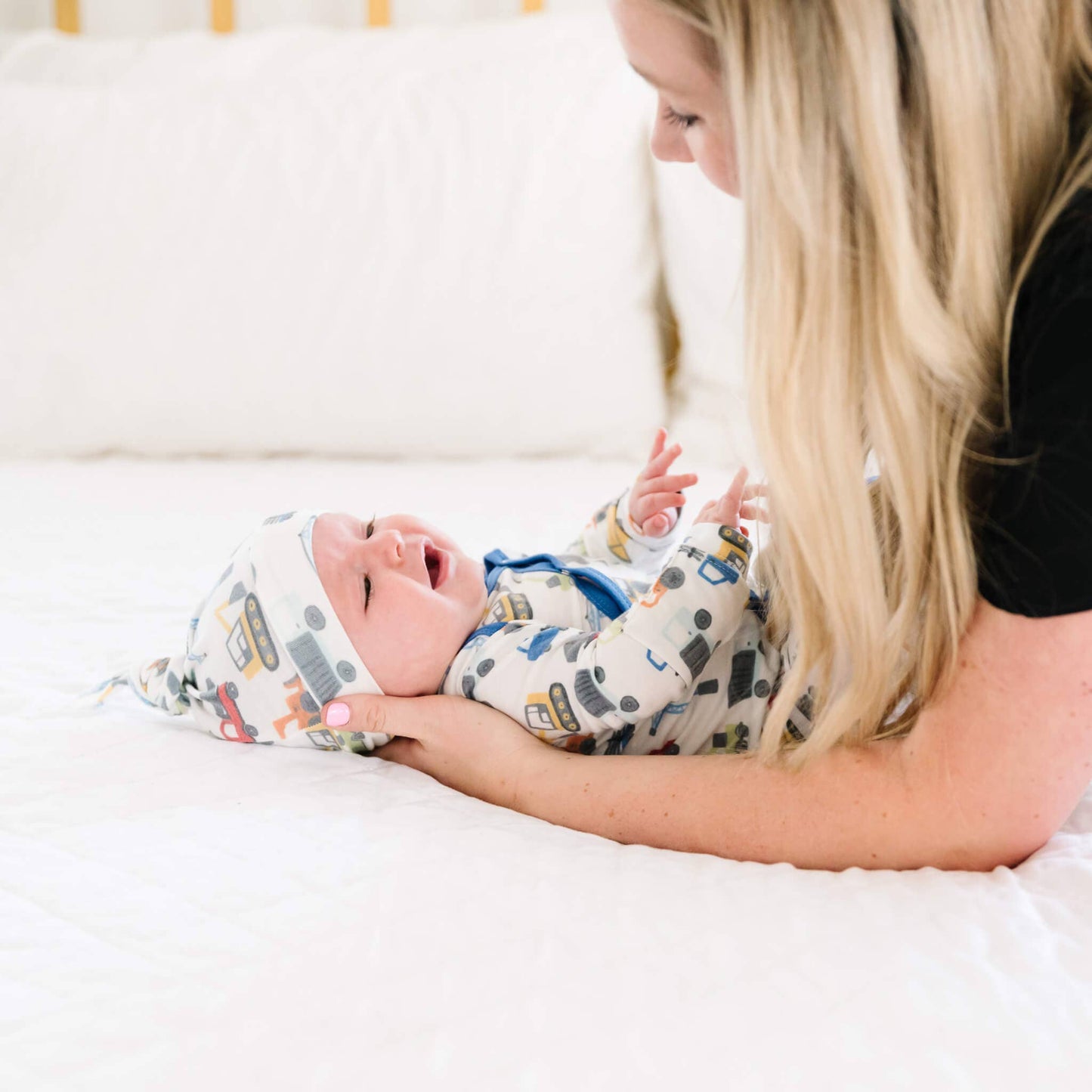 Copper Pearl | Newborn Knotted Gown - Diesel
