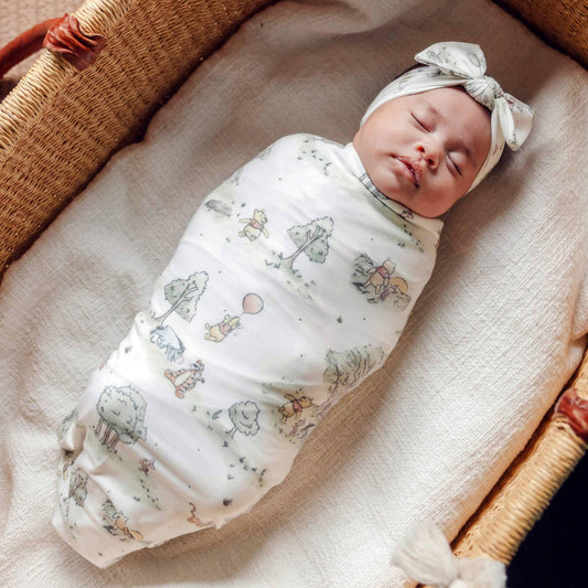 Copper Pearl | Knit Swaddle Blanket - Hundred Acre Wood