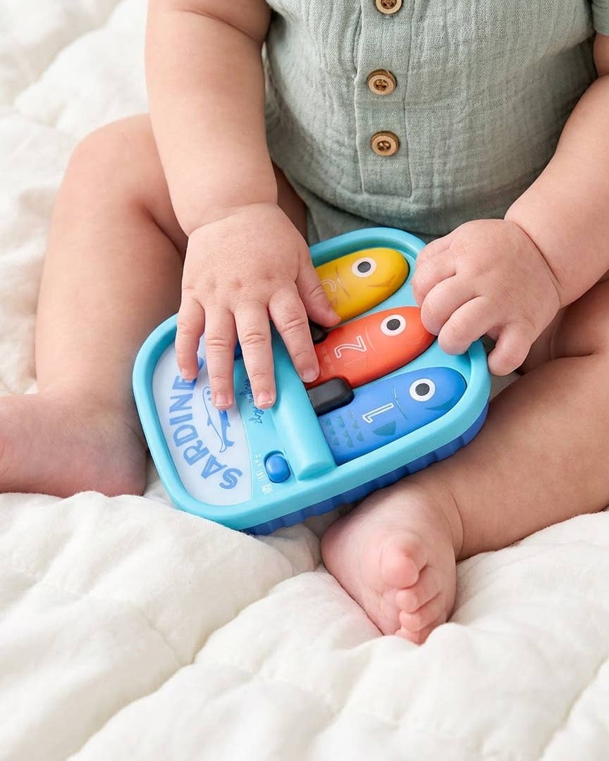 Italy Ritzy | Bitzy Tunes™ Sardines - Light-up Interactive Piano Toy