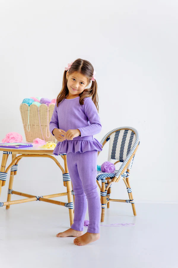 TBBC | Mitzy Sue Slacks (Quilted) - Palisades Purple