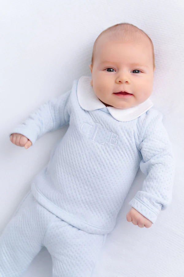 TBBC | Harts Hold Me Set (Pima Jacquard) - Buckhead Blue with Worth Ave White