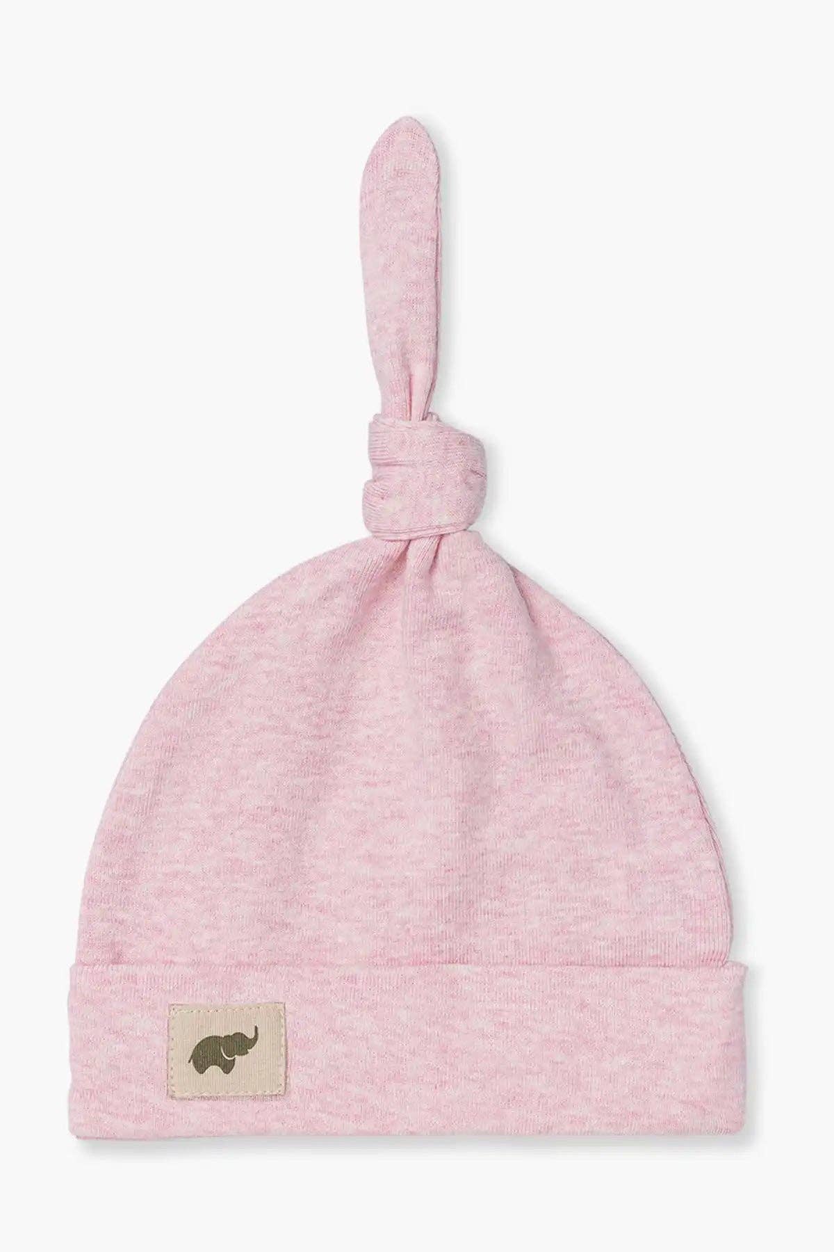 Light Pink Heather Knot Hat | 100% Organic Cotton