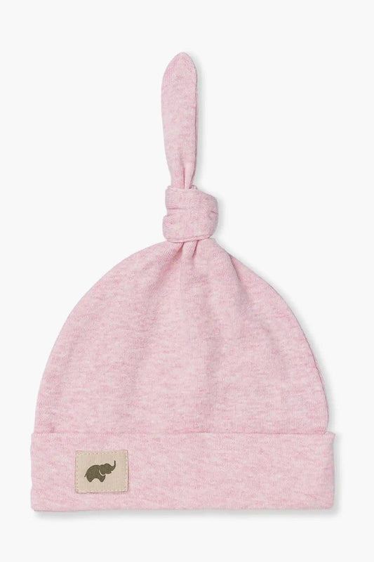 Light Pink Heather Knot Hat | 100% Organic Cotton