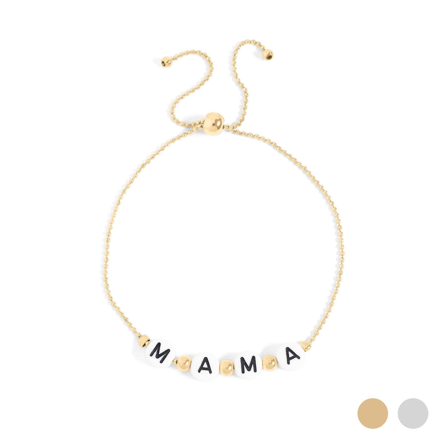Mama and Mini Matching Beaded Charm Bracelet Set