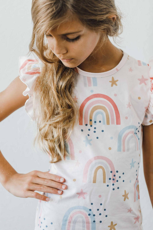 Over the Rainbow Ruffle Tee