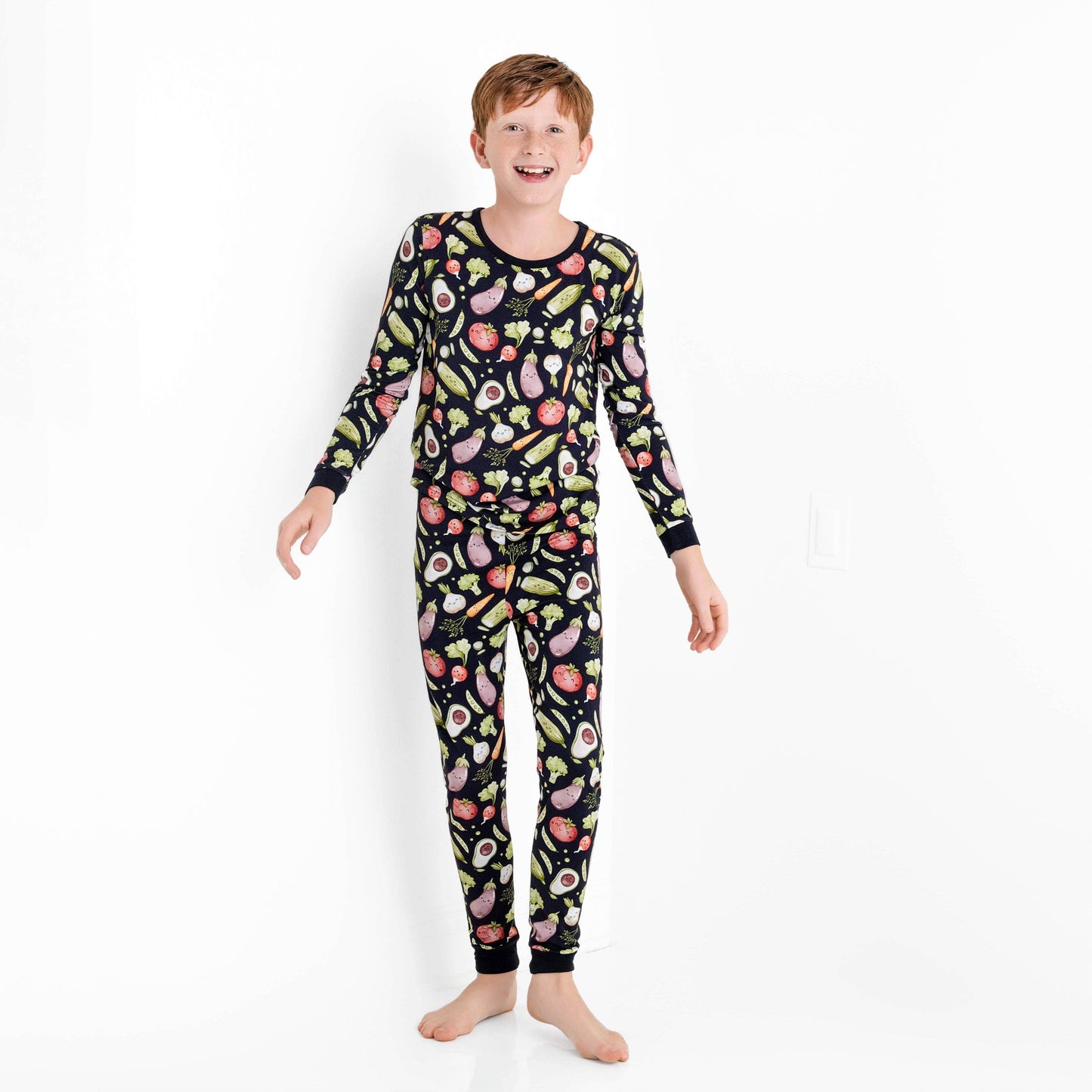 I Love You Veggie Much Long Sleeve Pajamas