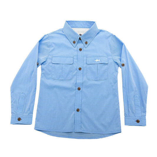 Saltwater Boys Company - Flagler Fishing Shirt Blue Stripe