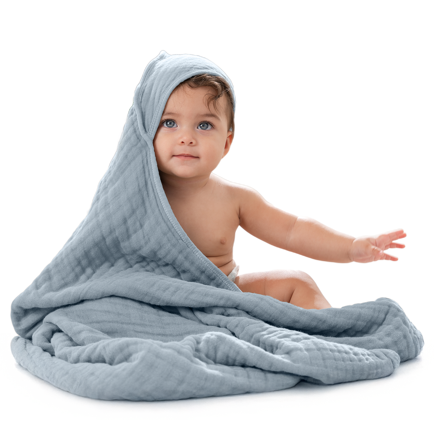 6 Layer Muslin Hooded Towel