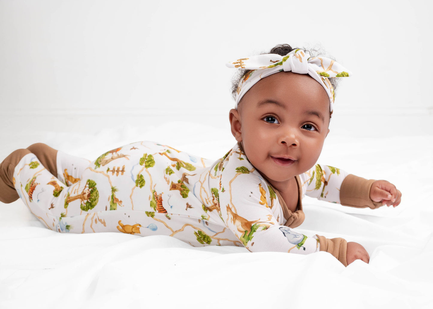 Oh Bother, It's Bedtime Bamboo Zipper Romper