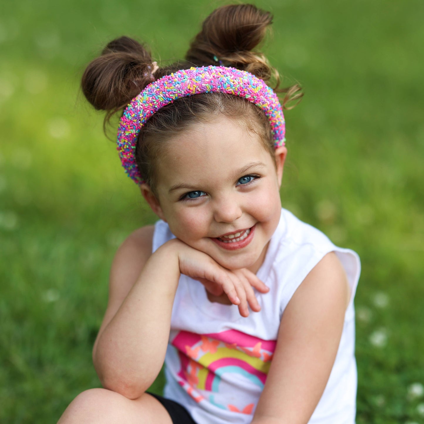 Rainbow Confetti Sprinkles Headband