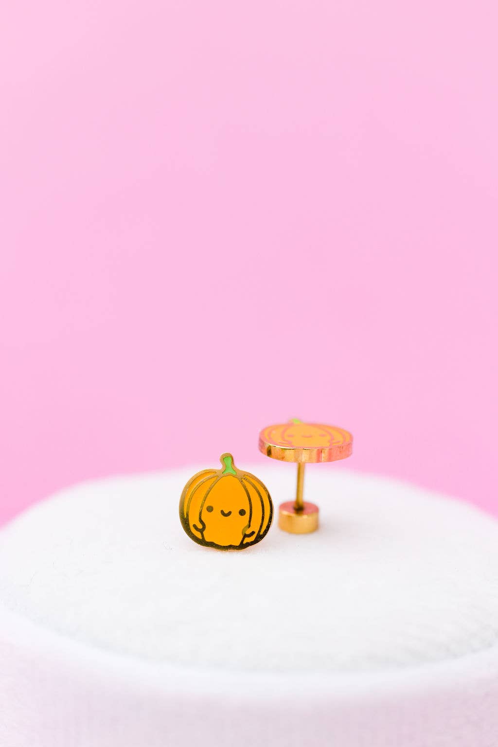 Pumpkin Stud Earrings