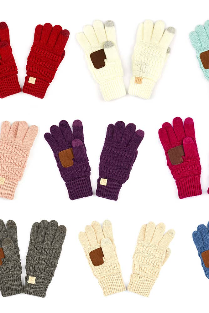 C.C Kids Knit Gloves