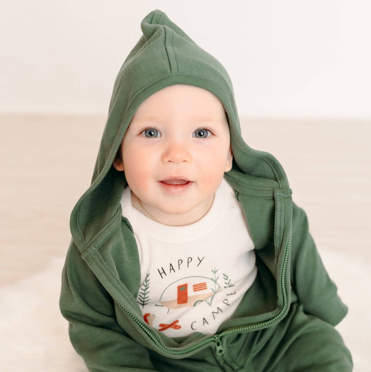organic bodysuit | happy camper