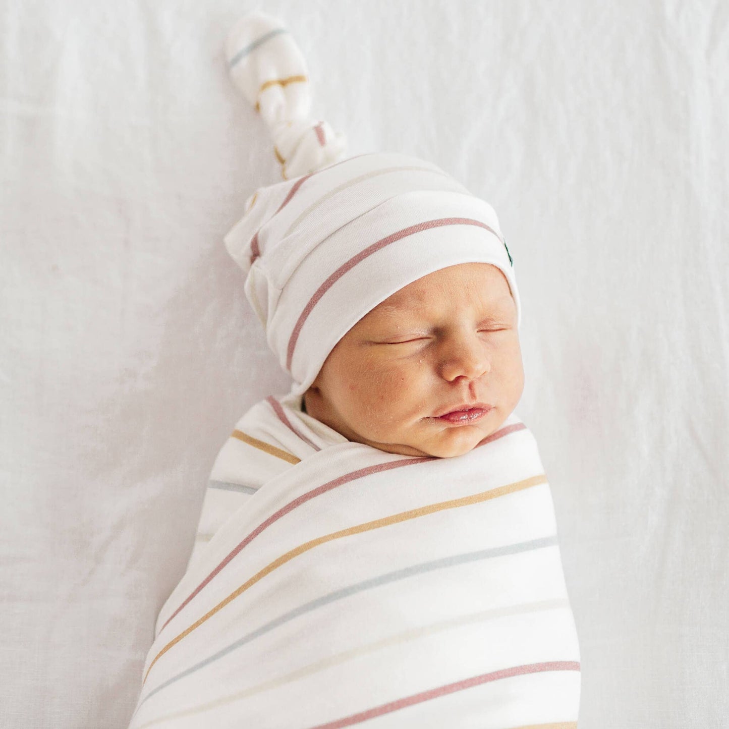 Copper Pearl | Knit Swaddle Blanket - Piper