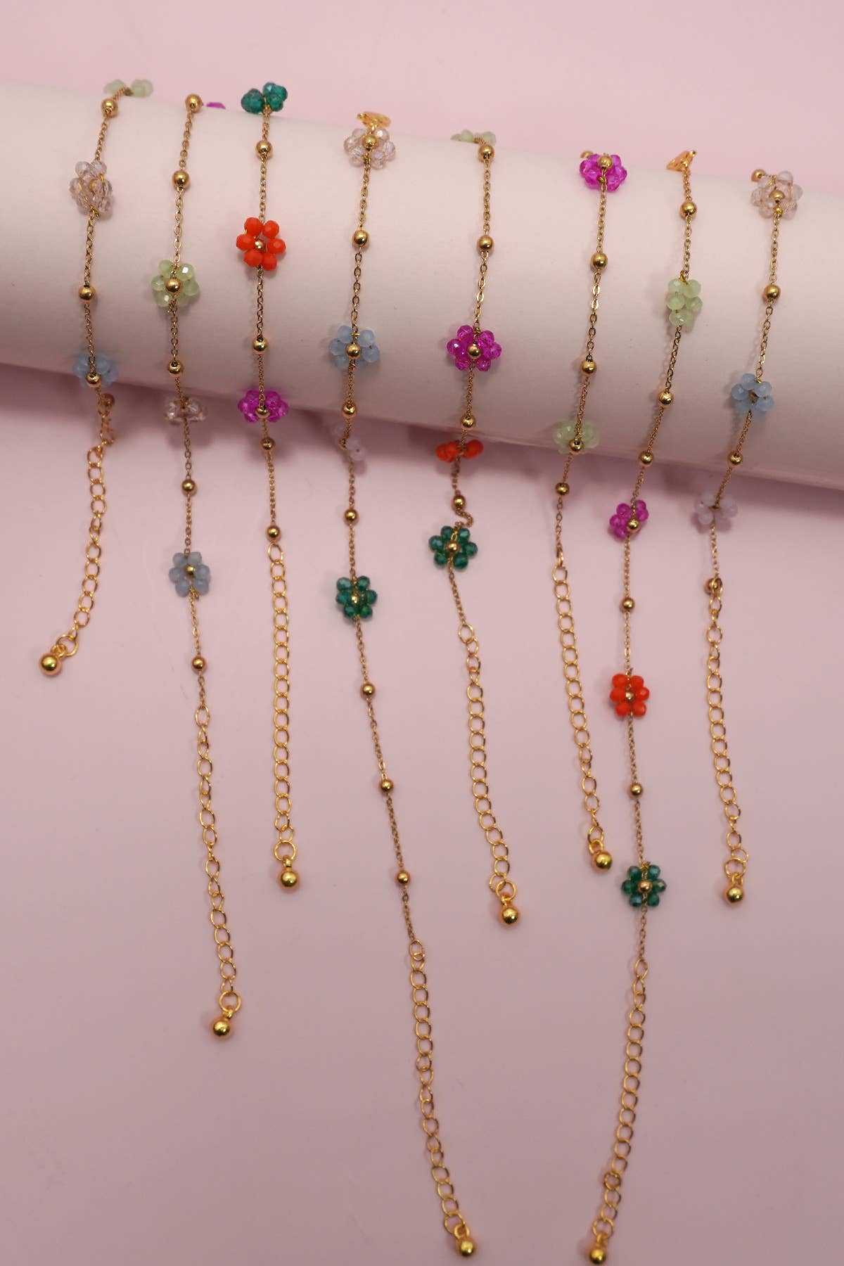 Beaded Flower Bracelet
