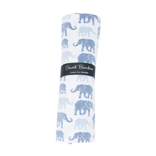 Sweet Bamboo - Swaddle  -  Ethan's Elephants