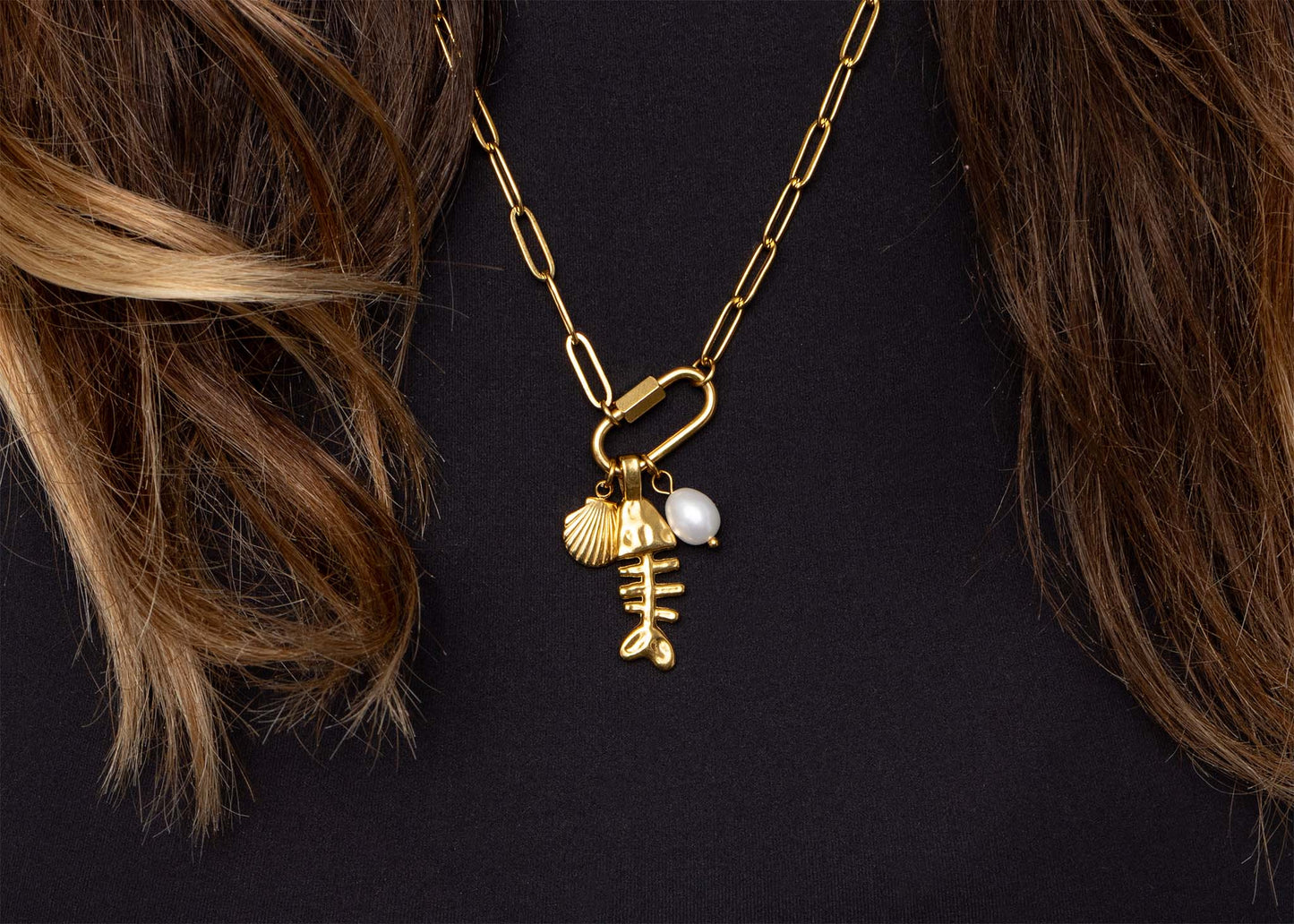Paperclip Carabiner Necklace