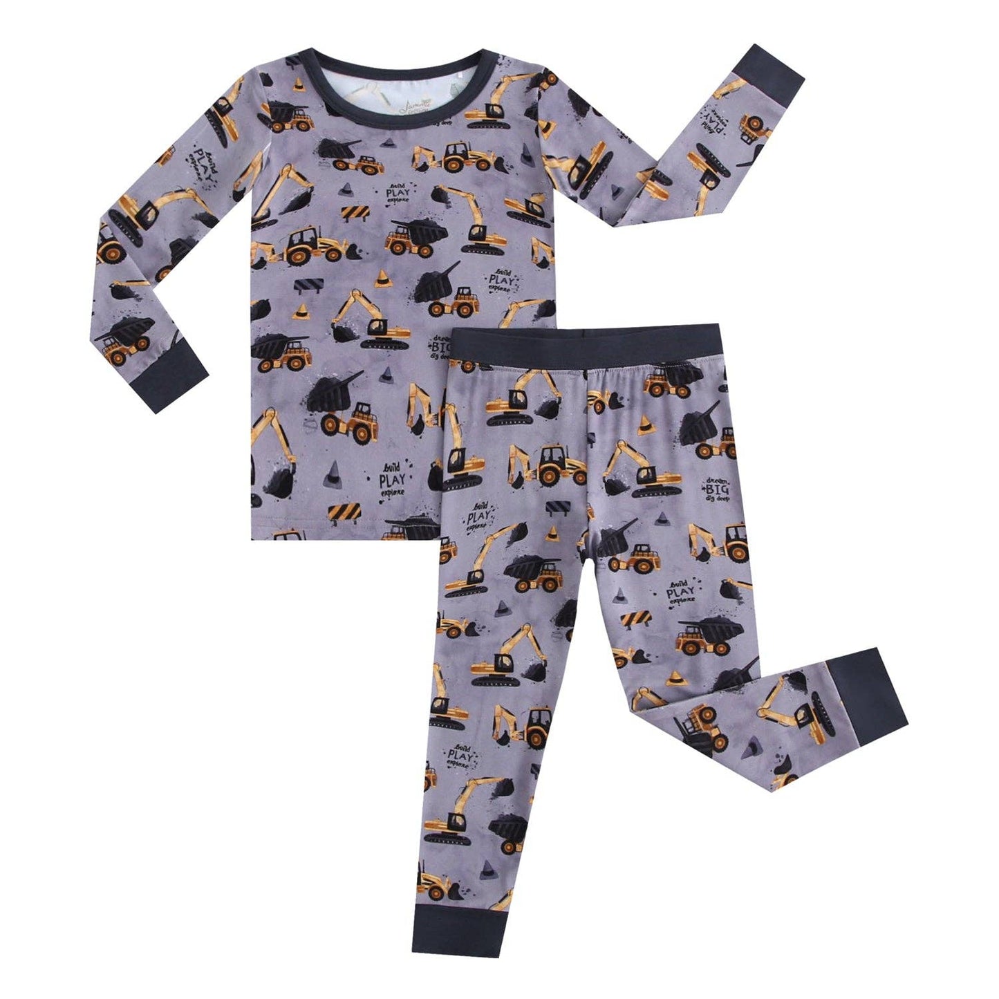 Snooze Crew Long Sleeve Kids Bamboo Pajamas Set