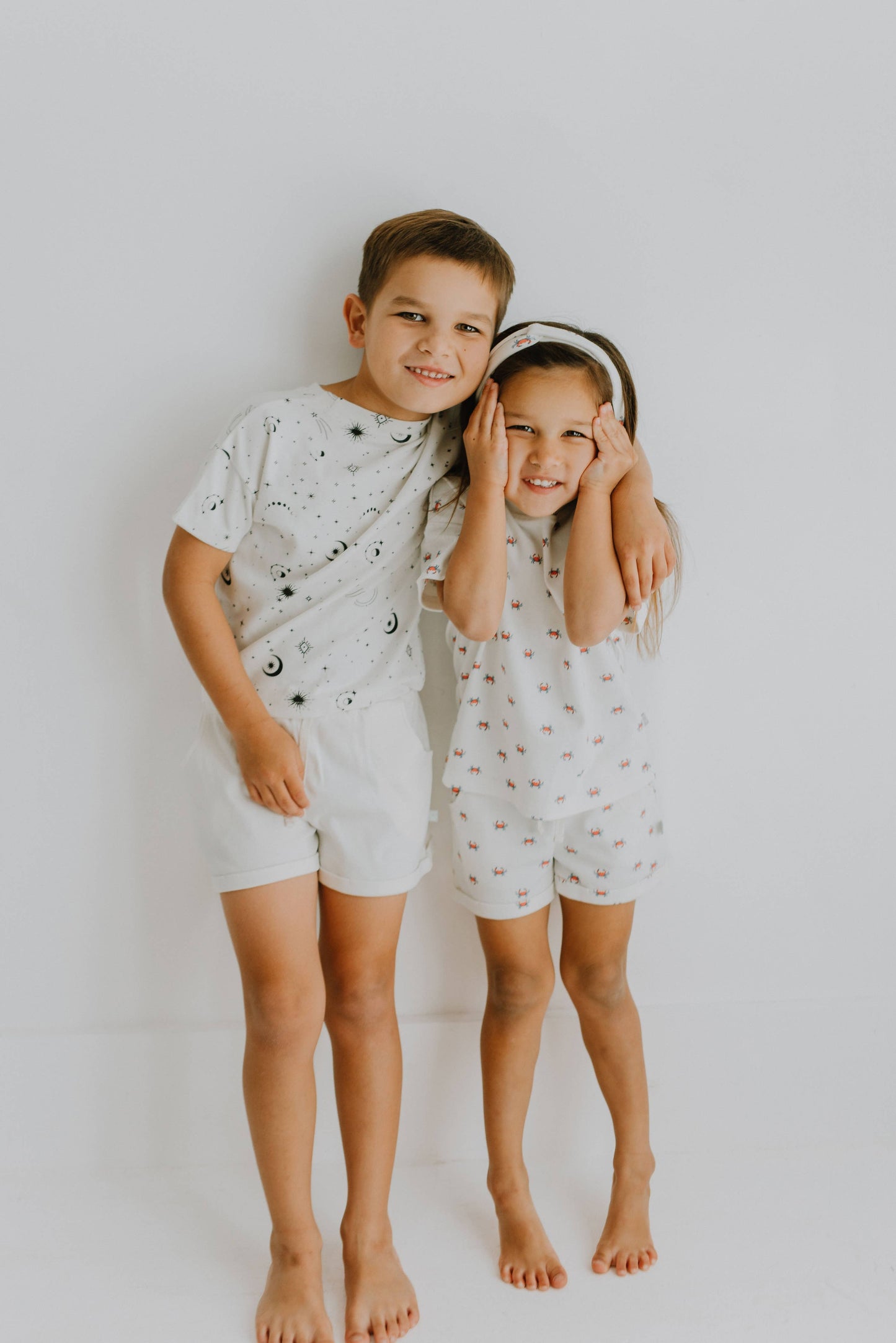 Finn + Emma - Baby kid organic shorts | Ivory