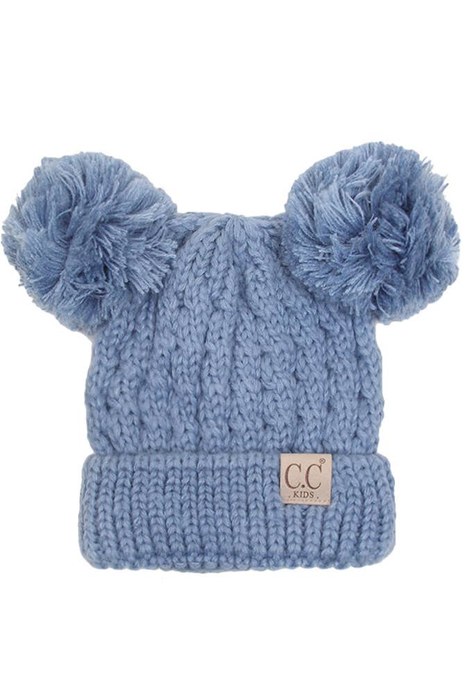 C.C Kids Double Pom Pom Beanie