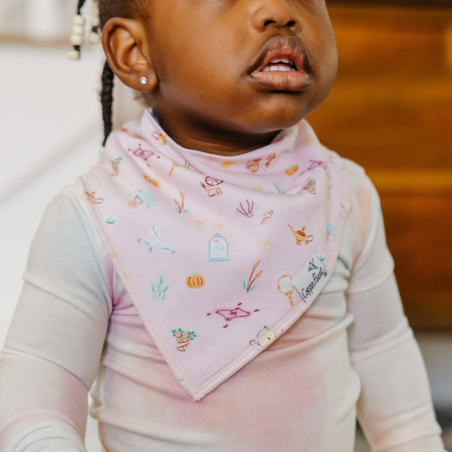 Copper Pearl | 4 Pack Baby Bandana Bibs - Disney Princess