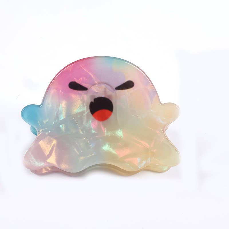 Halloween Ghost Hair Claw Clips