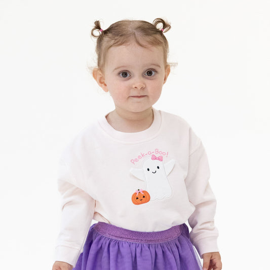 Angel Dear | Ghosts Pink - Drop Sleeve Sweatshirt