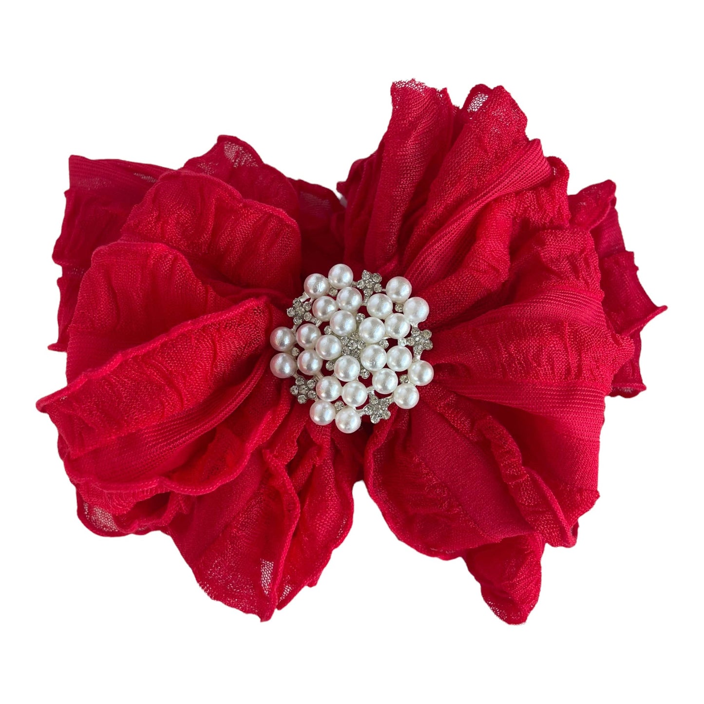 Rockin Royalty - Pearl Ruffled Headband