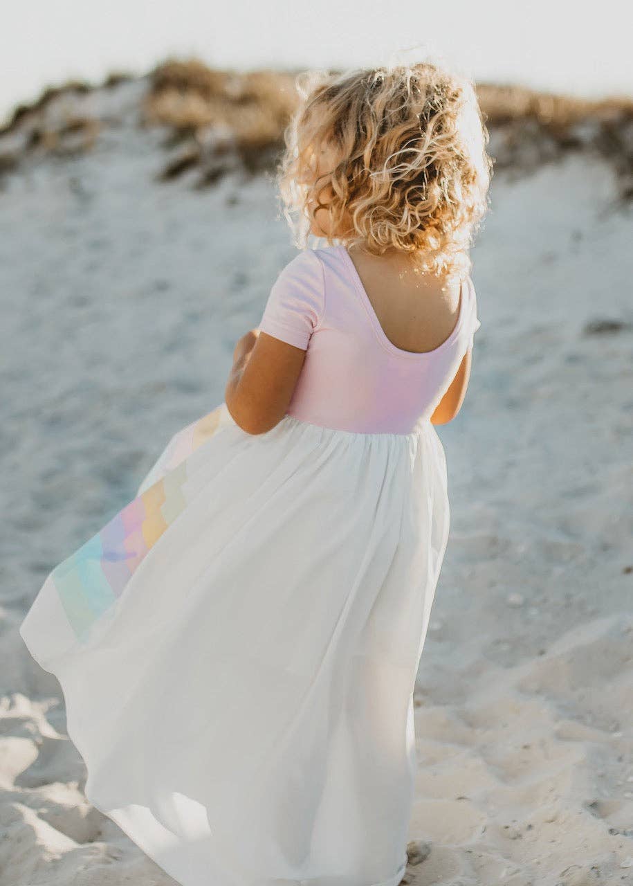 Pastel Rainbow Hi Lo Dress