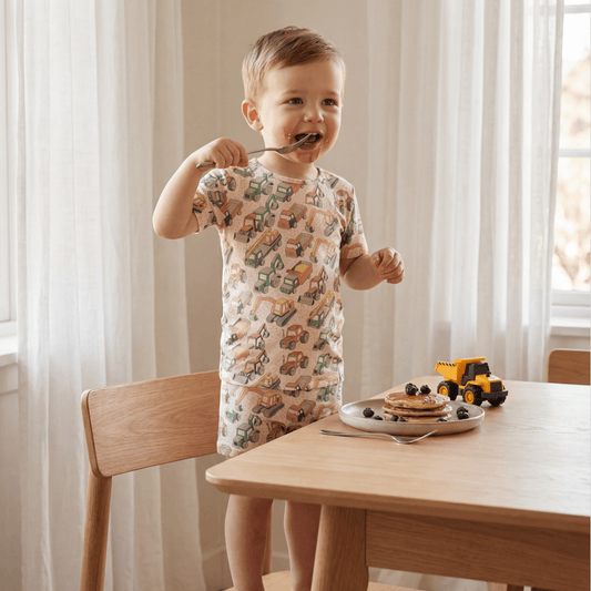 Sweet Bamboo | Busy Building Summer Pajama Set