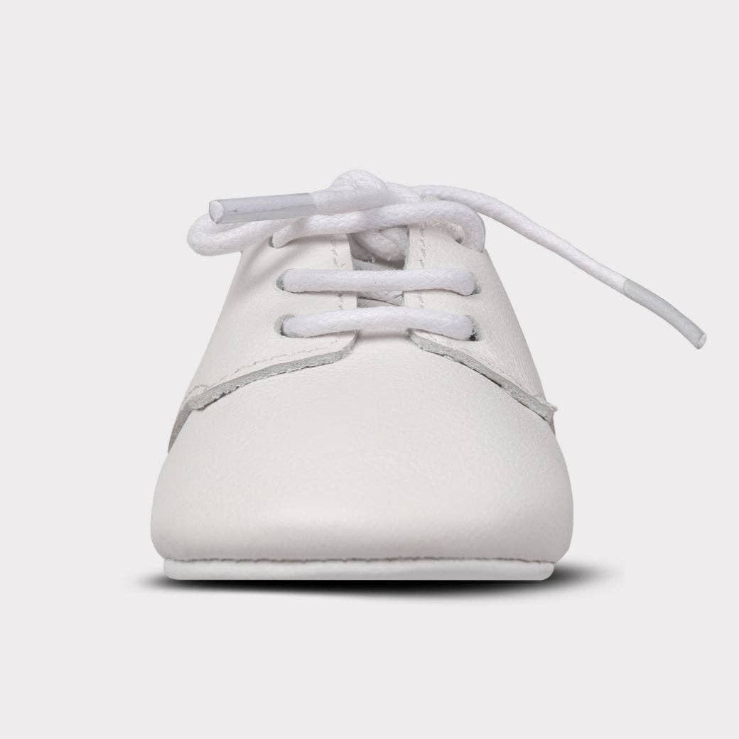 August Girls Crib Lace-Up Shoe