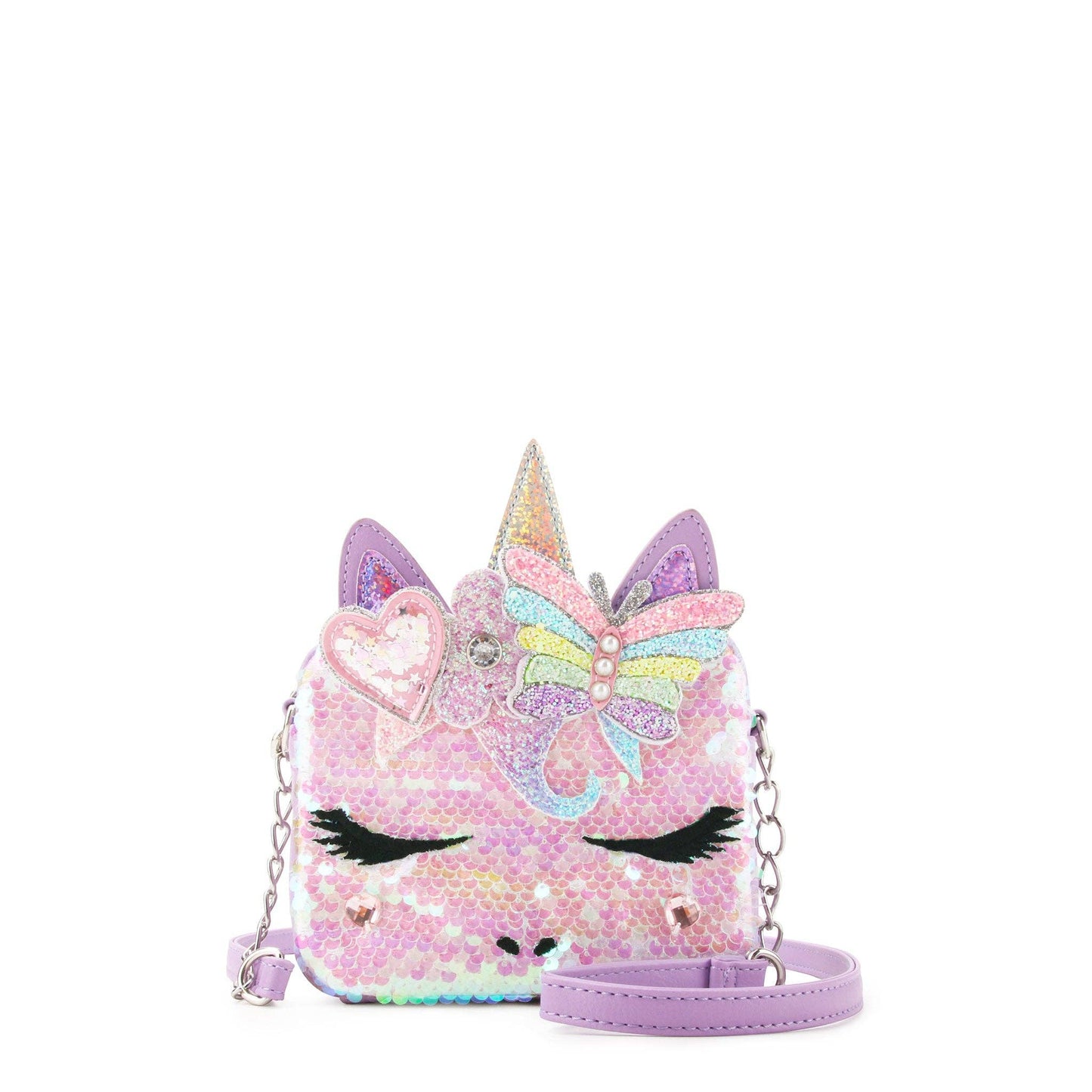 OMG Accessories - Miss Gwen Unicorn Sequin Crossbody Bag