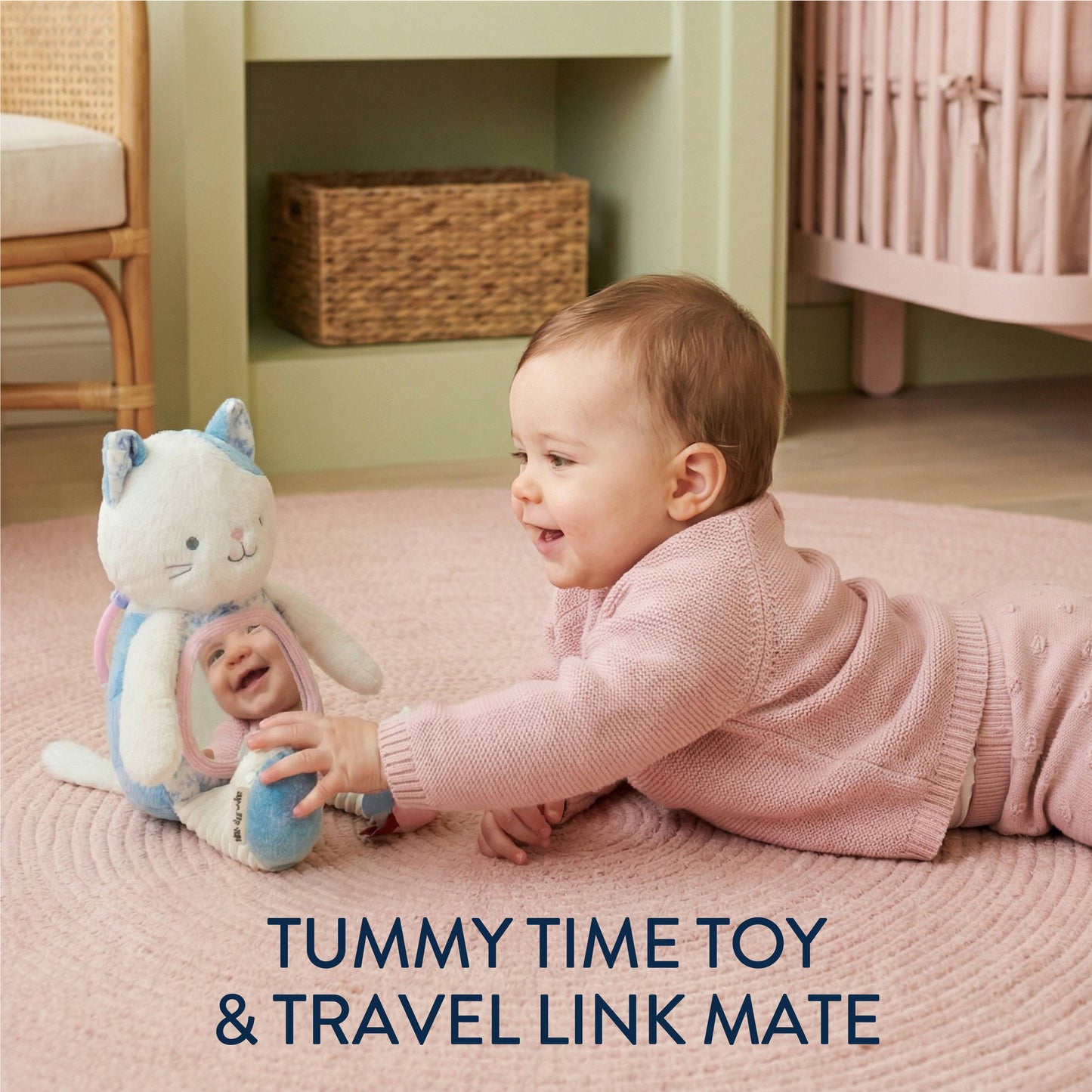 Itzy Bitzy | Itzy Bitzy Mirror™ Sensory Tummy Time Mirror - Kitty