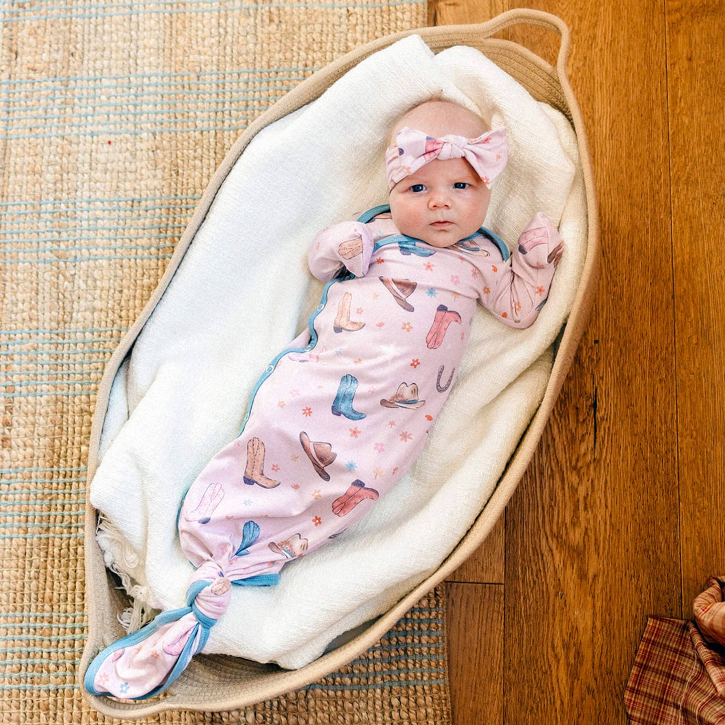 Copper Pearl | Newborn Knotted Gown - Cheyenne