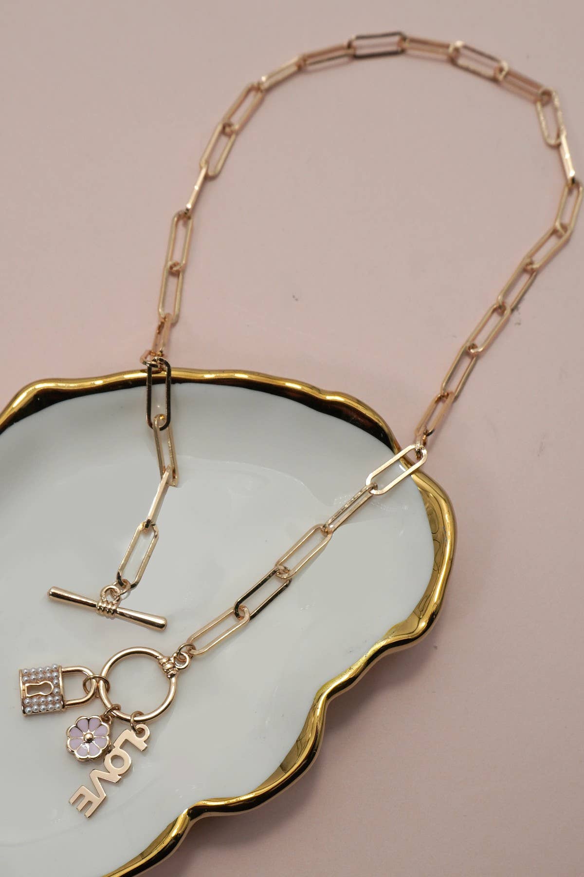 Charm Necklace | Locked in Love
