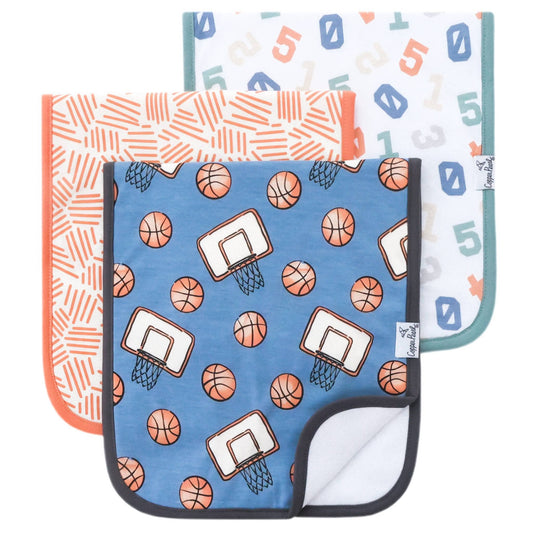 Copper Pearl | 3 Pack Premium Burp Cloths - Dunk