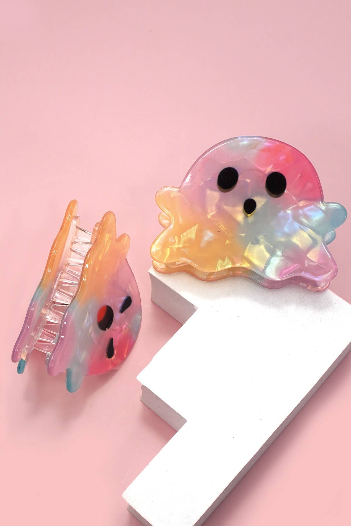 Halloween Ghost Hair Claw Clips