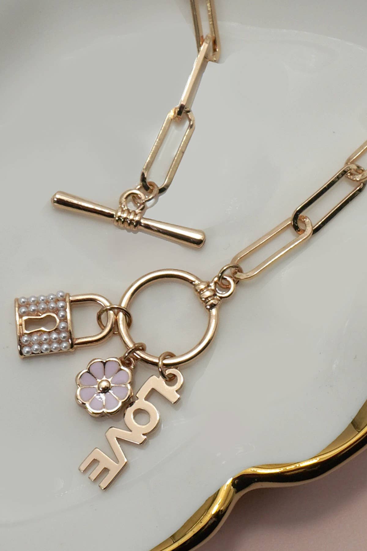 Charm Necklace | Locked in Love