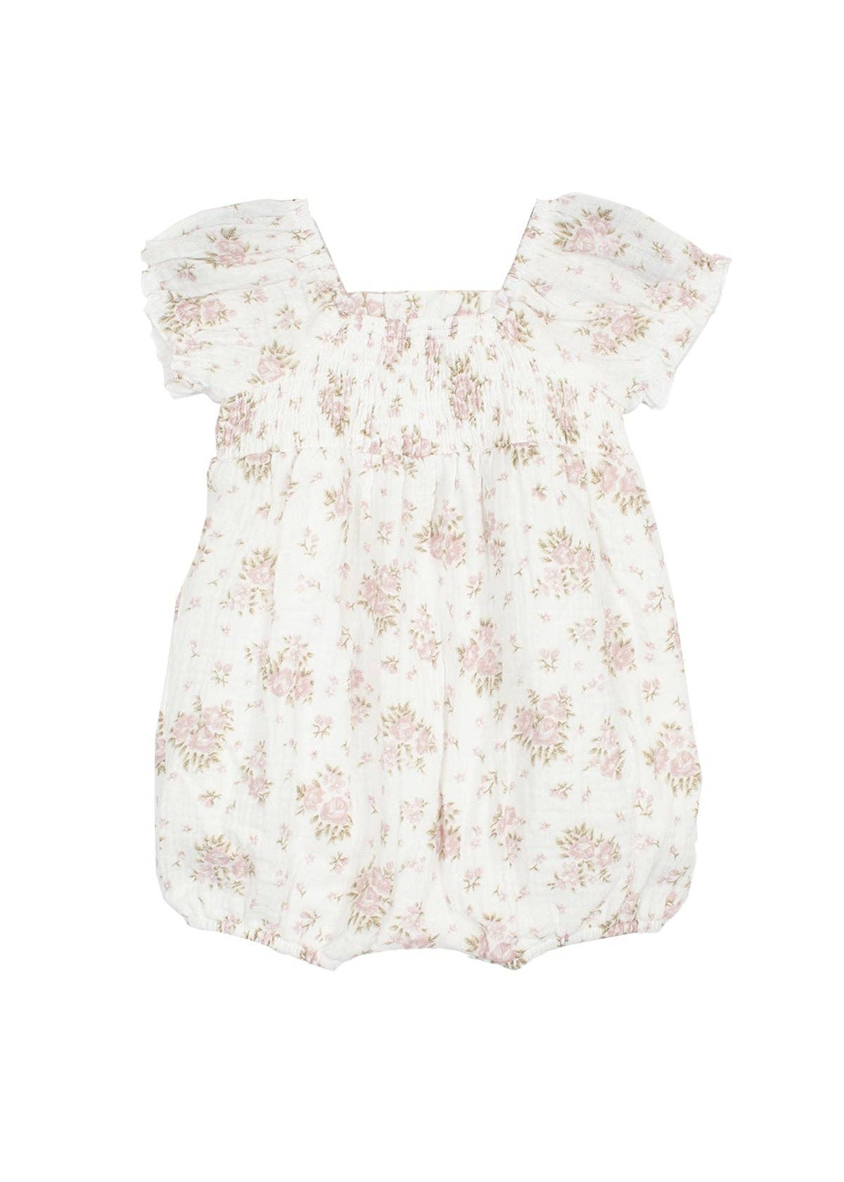 mabel + honey - Rose Garden  Baby Romper
