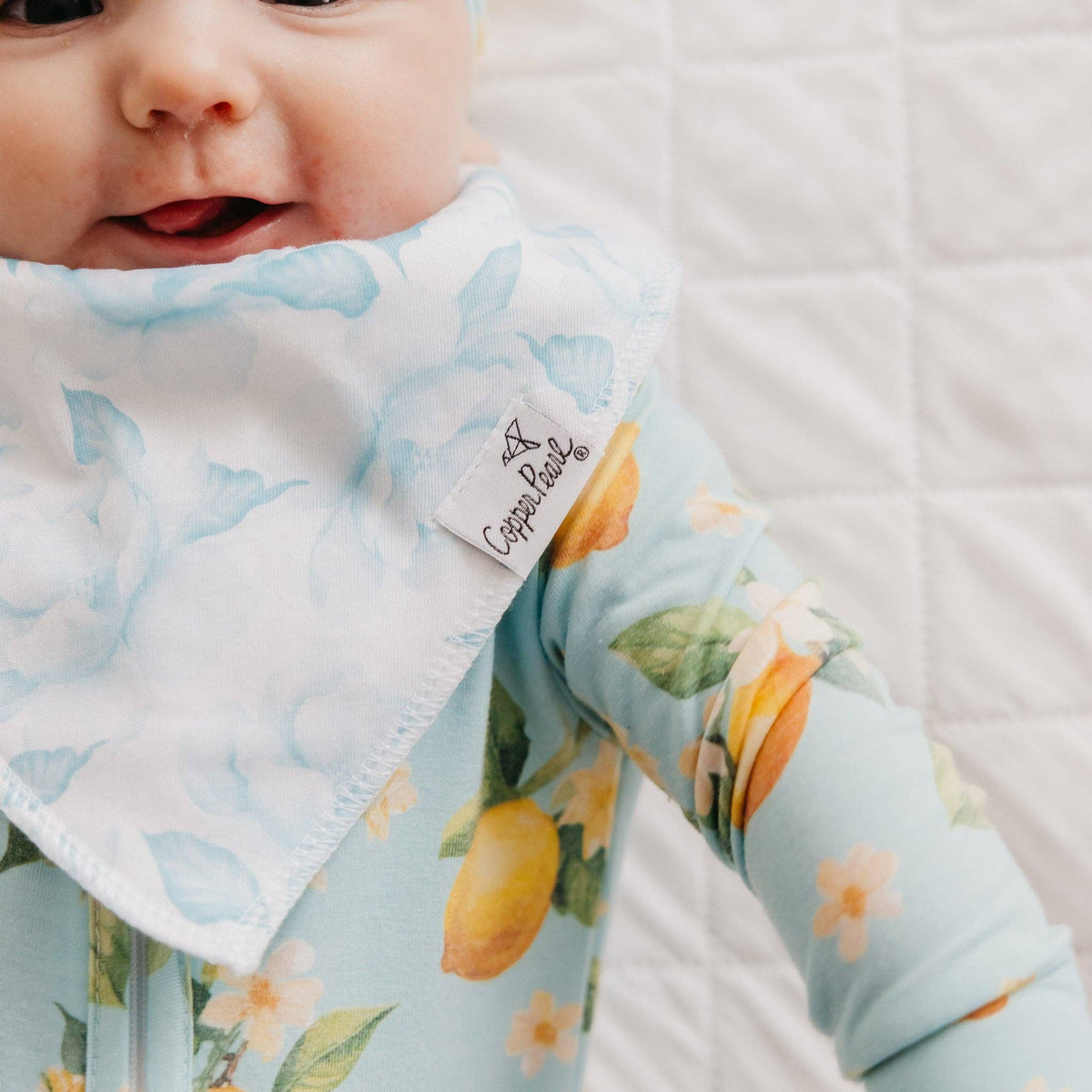 Copper Pearl | 4 Pack Baby Bandana Bibs - Melody