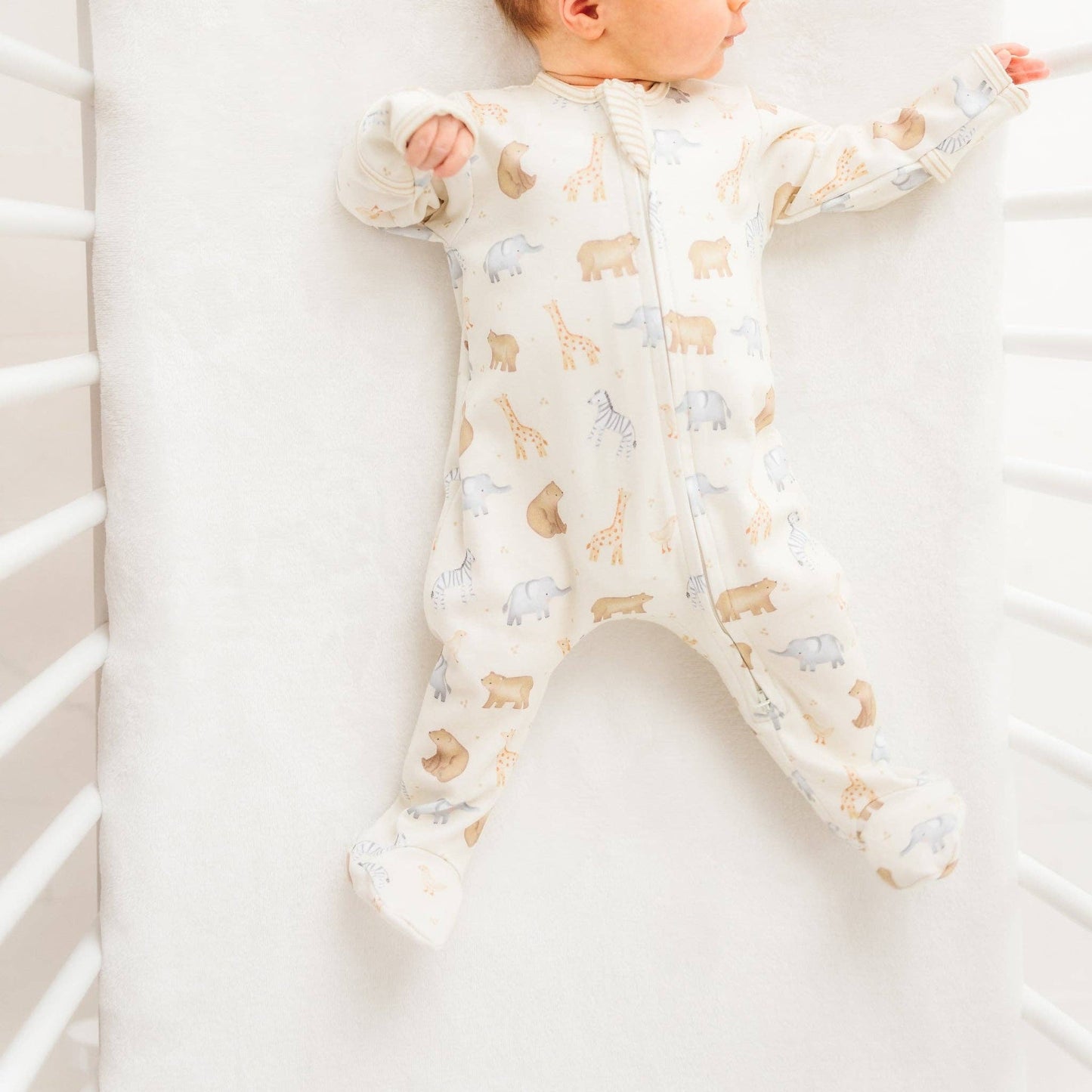 Magnolia Baby | Safari Zip Footie