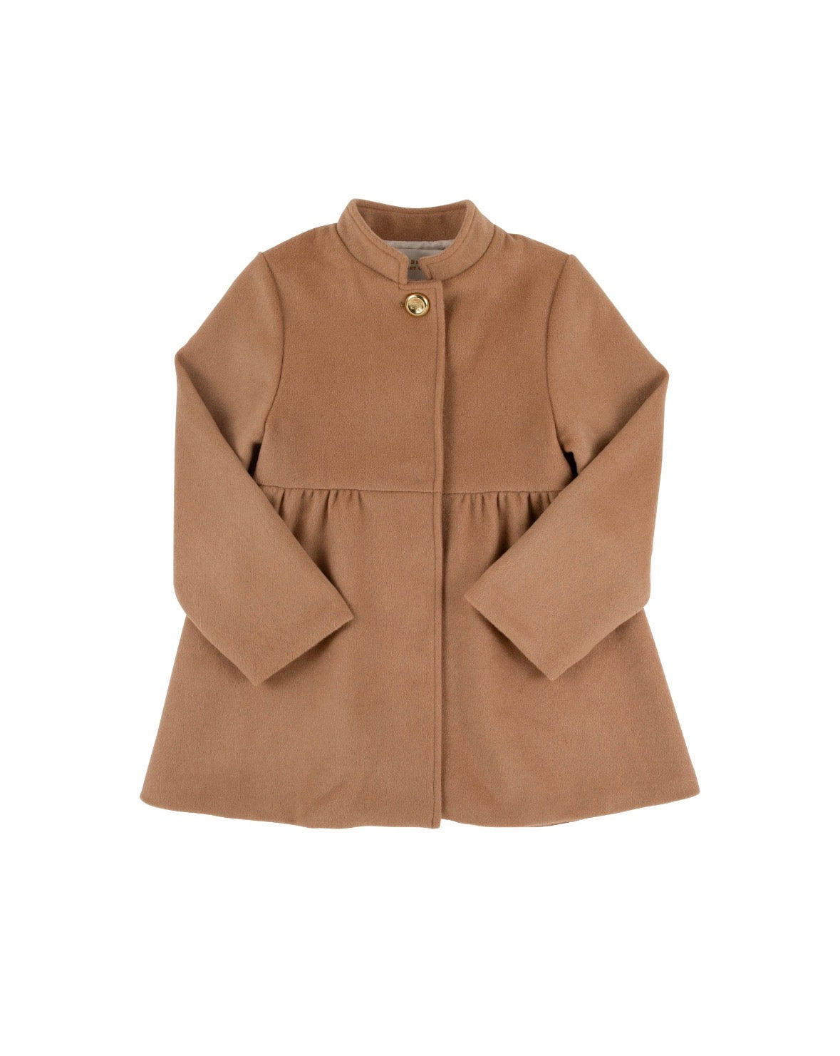 TBBC | Penelope Peacoat - Cape Elizabeth Camel with Palmetto Pearl & Brass Buttons