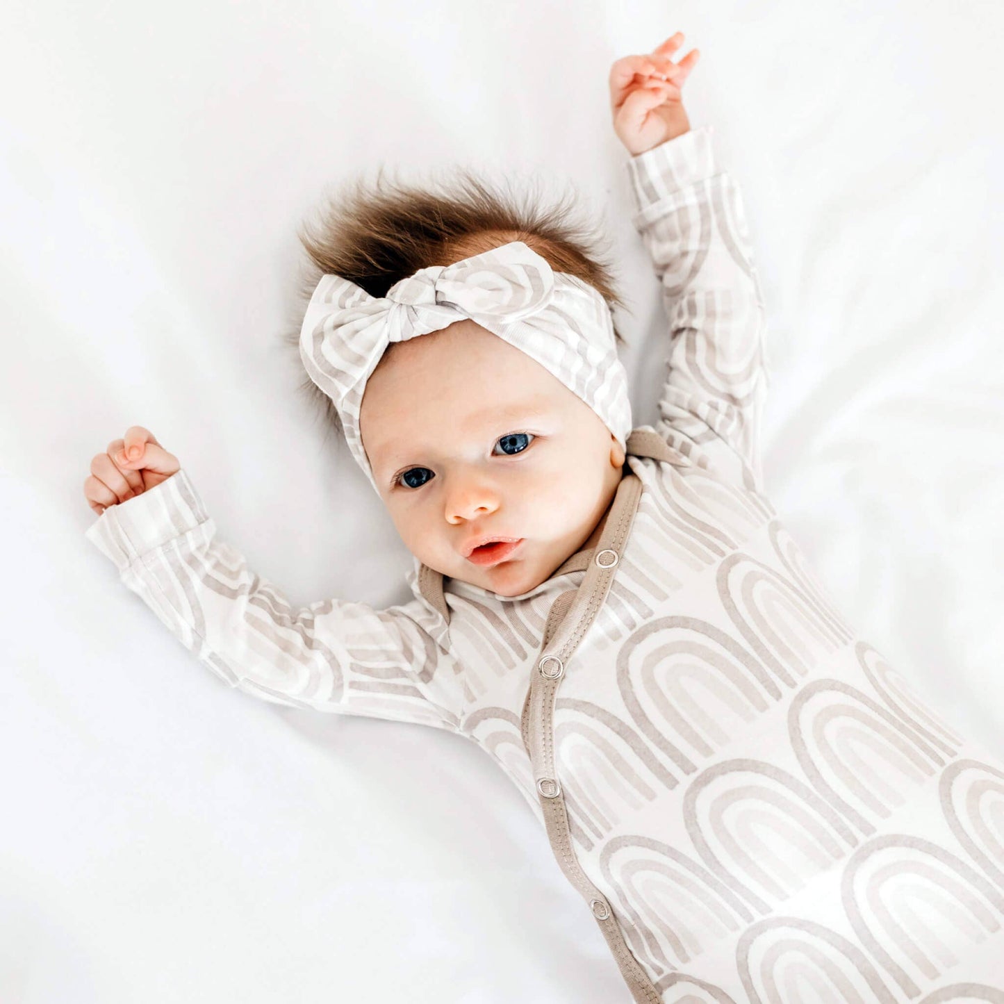 Copper Pearl | Newborn Knotted Gown - Bliss
