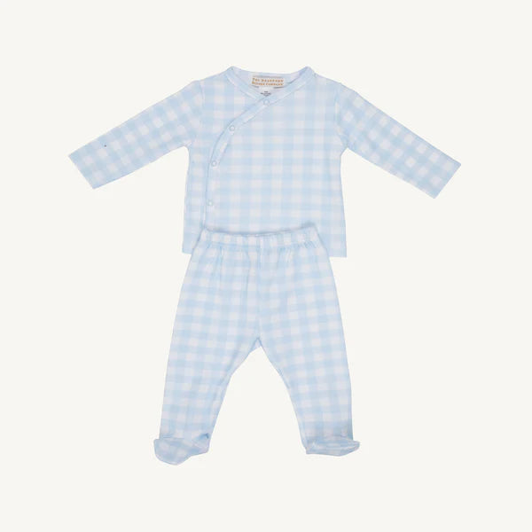 TBBC | Cameron Cross Front Set - Buckhead Blue Gingham