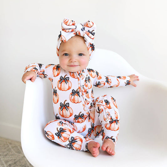 Lilith Pumpkin Ruffle Zip