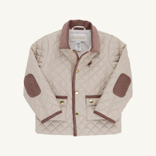 TBBC | Caldwell Quilted Coat - Keeneland Khaki with Gray Bay Brown