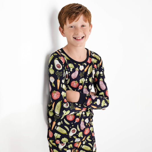 I Love You Veggie Much Long Sleeve Pajamas