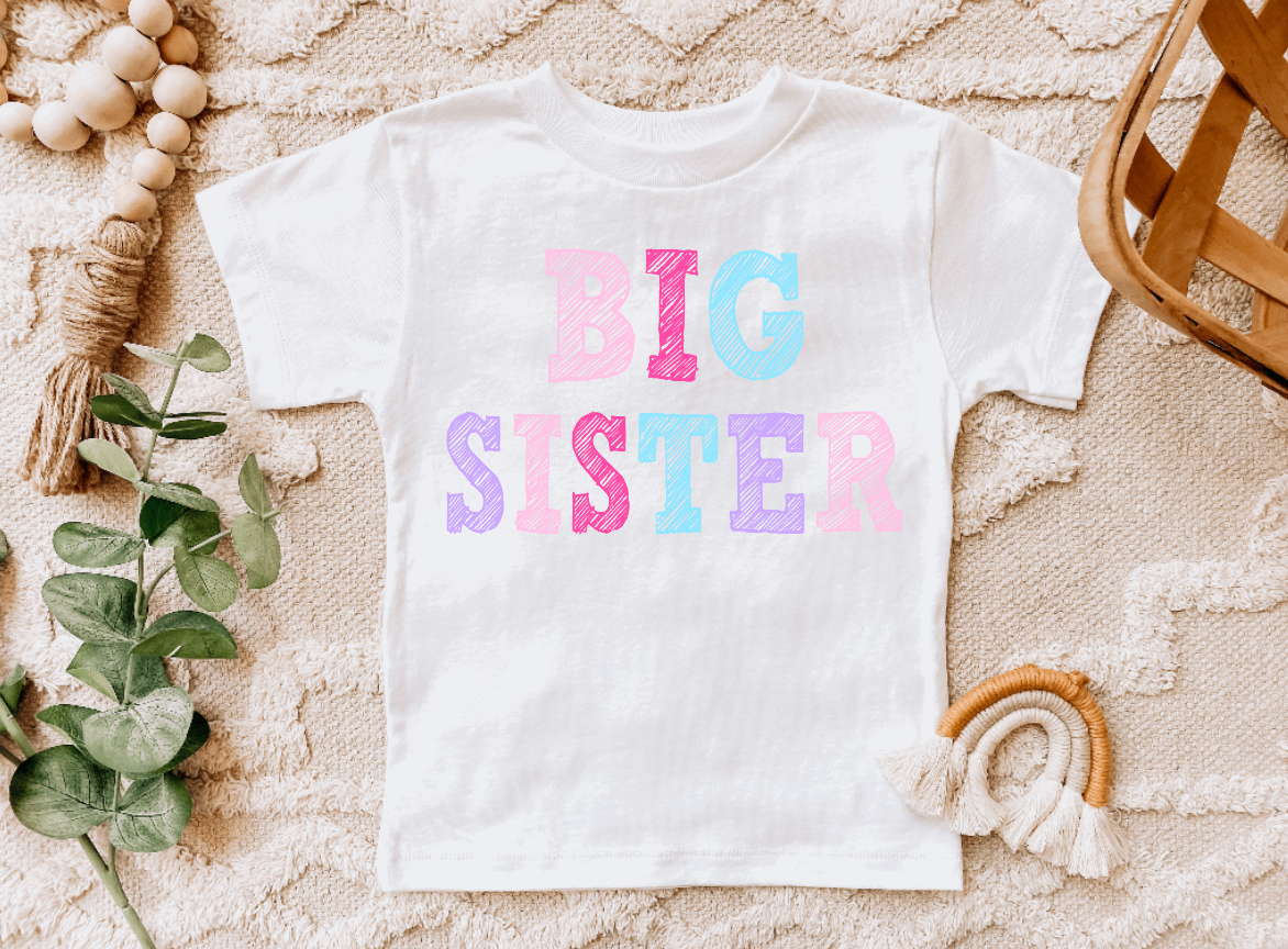 Big Sister Birth Announcement Tee