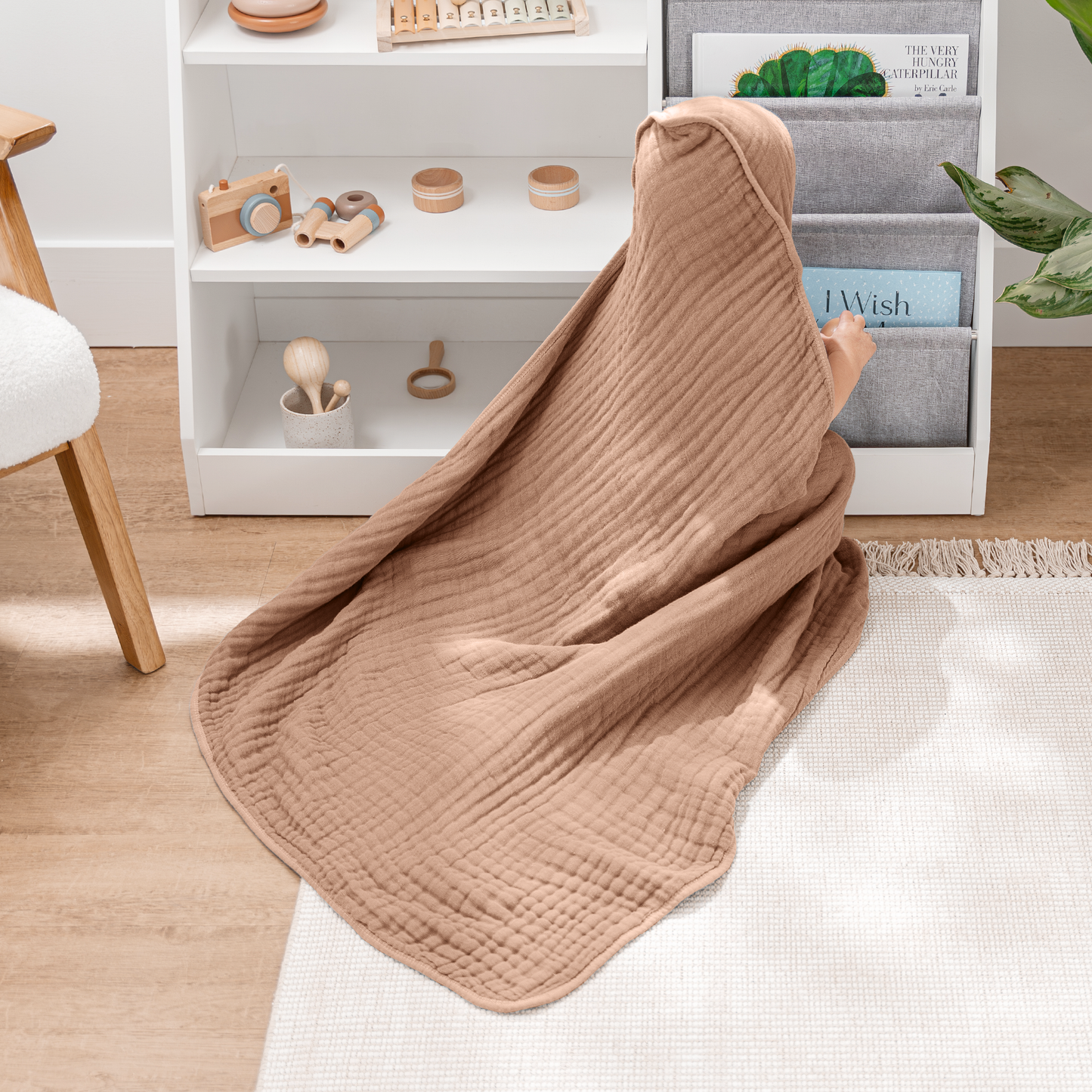 6 Layer Muslin Hooded Towel
