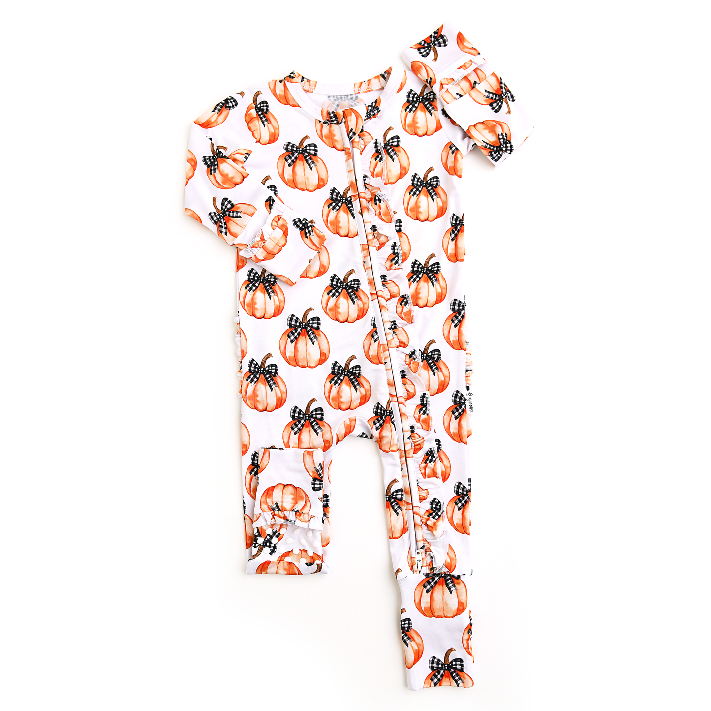 Lilith Pumpkin Ruffle Zip